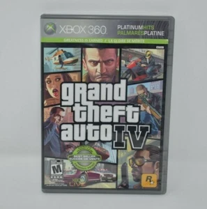 XBOX 360 Platinum Hits GRAND THEFT AUTO IV Video Game- KB14 - Picture 1 of 3