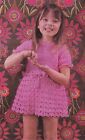 BABY/TODDLERS/CHILD'S~DRESS~4 PLY  YARN~CROCHET PATTERN~22"-26" CHEST (OX 47)