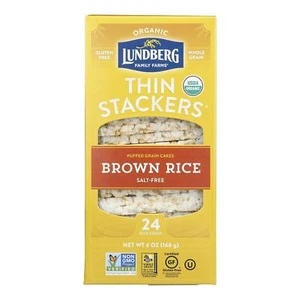 Lundberg Family Farms Rice Ck Brn Sugar Free Thn Stk Case Of 6-6 Oz - Picture 1 of 3
