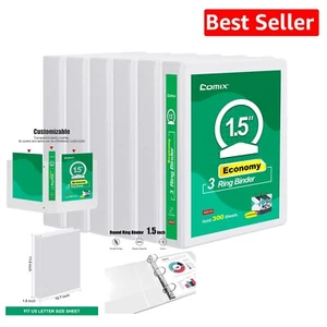 Effortless 1.5" Binders with Clear View Cover - Perfect for Organizing Documents - Picture 1 of 8