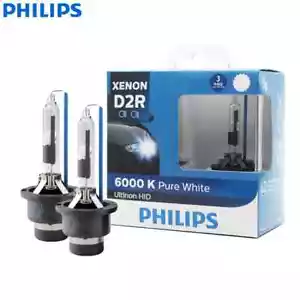 Philips D2R Ultinon 6000K Xenon HID Headlight Bulbs 35W 85126WX, 2 Pack - Picture 1 of 22
