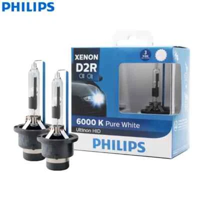 Philips D2R Ultinon 6000K Xenon HID Headlight Bulbs 35W 85126WX, 2 Pack - Image 1 of 4