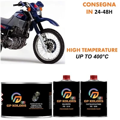 GP KOLORS Vernice Motore Moto 2K 100g GRIGIO ANTRACITE YAMAHA XT 600 -Resiste alla benzina