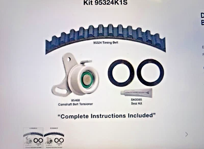 Engine Timing Belt Kit with Seals Dayco 95324K1S fits 00-03 Hyundai Accent - Image 1 of 2