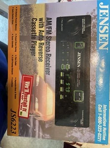 Vintage Jensen AM FM Stereo Receiver Auto Reverse Cassette Player Stereo -JS6223 - Bild 1 von 5