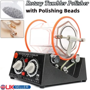 Rotary Tumbler Jewelry Polisher Finisher Tumbling Machine Stone Polishing Beads - Picture 1 of 16