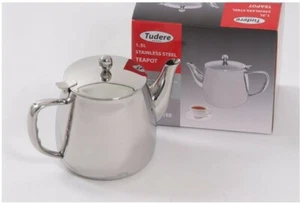 Tudere Stainless Steel 1.5 Litre Teapot - 25 Year Guarantee - Picture 1 of 1