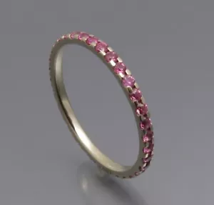 HOOP DESIGN - CHIC MEMORY RING / STACKABLE RING - 585 GOLD - Picture 1 of 5
