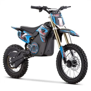 FunBikes MXR 1800W Lithium Blau Kinder Elektro Mini Dirt Bike Scrambler - Bild 1 von 12