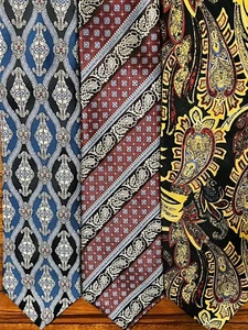 Pravata Microfiber & Silk Handmade Mix Pattern Men's Tie Neckties Lot - Picture 1 of 13
