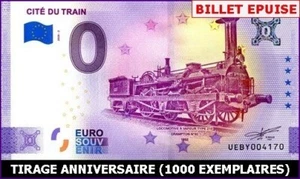 UEBY / CITE DU TRAIN / BILLET 0 € / NULL EURO-SCHEIN 2020-2* - Picture 1 of 1