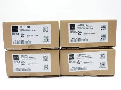 (Lot of 4) Flos 03.2211.14A Nano Spot MRM Black Power LED 30K 2W 24V - Image 1 of 3