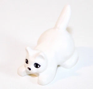1x LEGO® Cat 6251 NEW White with Face, Belleville Scala Friends Castle City - Picture 1 of 1