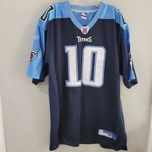 Reebok Authentic NFL Tennessee Titans Vince Young 10 Football Jersey Mens 2XL 52 - Picture 1 of 8