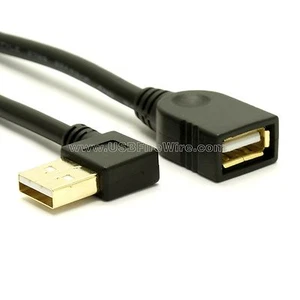 USB 2.0 Left Angle Extension Cable - Picture 1 of 1