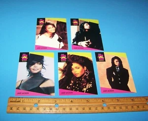 Janet Jackson Collectible Photo Cards - Super Stars Musicards Vintage 1991 - Picture 1 of 2