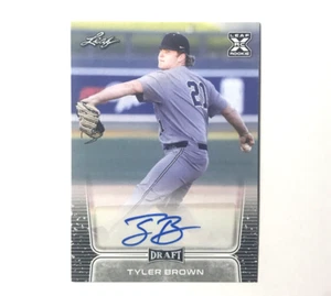 TYLER BROWN 2020 Leaf Draft Rookie Autograph card #BA-TB2 Houston Astros - Picture 1 of 4