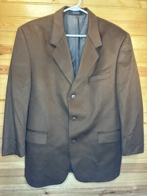 Jaqueta Blazer Chereskin Lanificio Del Casentino 100% Cashmere Marrom 42SH - Imagem 1 de 4