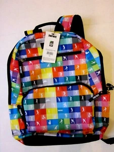 New $49 FORTNITE Official Backpack Colorful Plaid Unisex School Bag - Picture 1 of 1