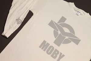 XL * NOS Vintage MOBY Longlseeve T-Shirt * Electronic Edm DJ Rave Techno - Bild 1 von 5