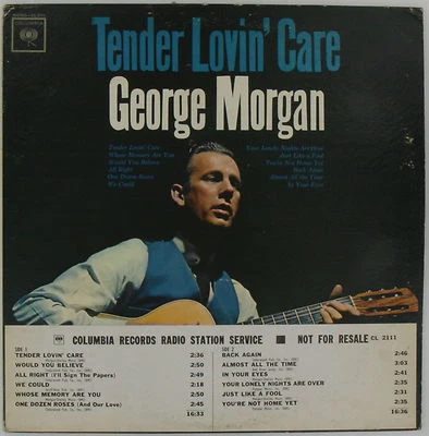 GEORGE MORGAN Tender Lovin' Care PROMO Columbia MONO 1963 Original NM Rare WLP - Image 1 of 3