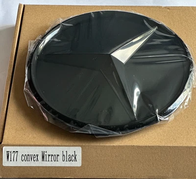 Black Star Convex Grill Emblem For 2019-2022 Mercedes-Benz W177 W205 C250 - Image 1 of 4