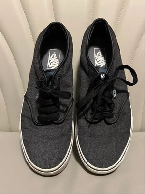 Vans Para Hombre Tenis Negro Blanco Espiga Zapatos de caña baja EE. UU. 10 Usados Foto 1 de 4