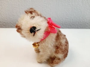 Steiff alter Hund Molly Junghund mit Knopf und Fahnenrest, 10cm, selten - Bild 1 von 8