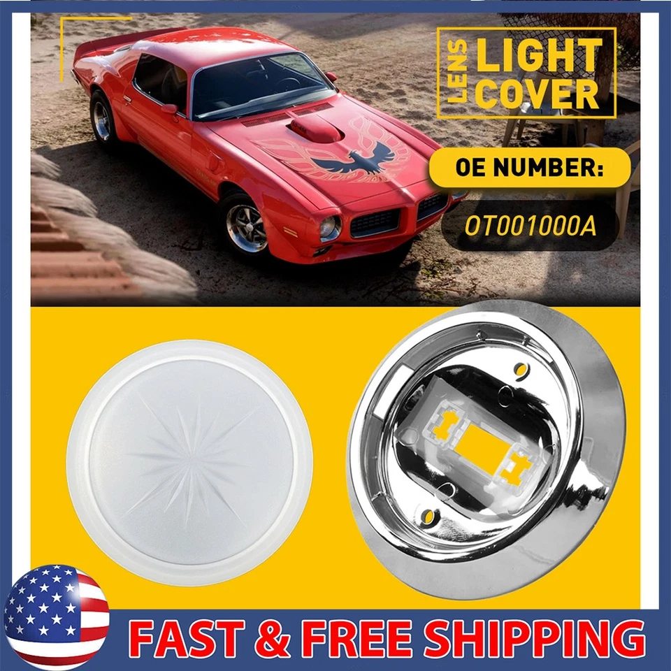 Внутренний купольный фонарь подходит для Pontiac Firebird Monte Chevrolet Carlo Chevelle 1970-81 годов выпуска - Изображение 1 из 4