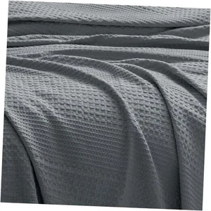 Ultra Soft Waffle Weave Blanket Queen Size, Lightweight Breathable Durable - Picture 1 of 7