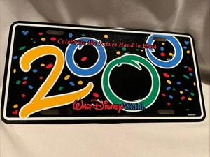 Walt Disney World Hidden Mickey 2000 Metall Nummernschild Celebrate The Future - Bild 1 von 11