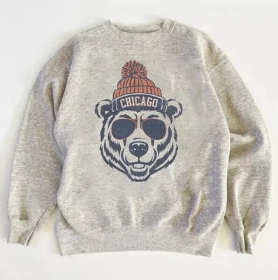 Sudadera de fútbol americano vintage de los Chicago Bears, fútbol americano de Chicago hombres mujeres Foto 1 de 2