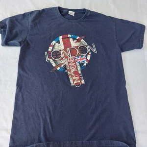 Vintage Black London, England UK Logo Erwachsene T-Shirt Fruit of the Loom L Large schwarz - Bild 1 von 3