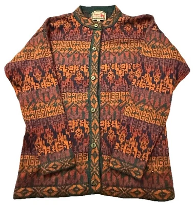 Женский кардиган из 100% шерсти альпаки The Alpaca Connection свитер ручной вязки Перу - Изображение 1 из 4