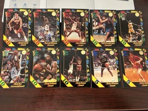 Lot (11) Different 1991/92 Wild Card Collegiate Basketball 20 10 5 Stripe Card - Picture 1 of 2