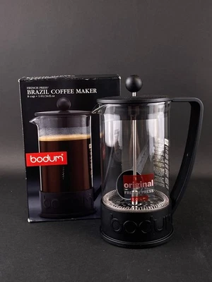 Bodum Brazil French Press Coffee Maker Black 34 fl oz 8 Cup New - Image 1 of 4