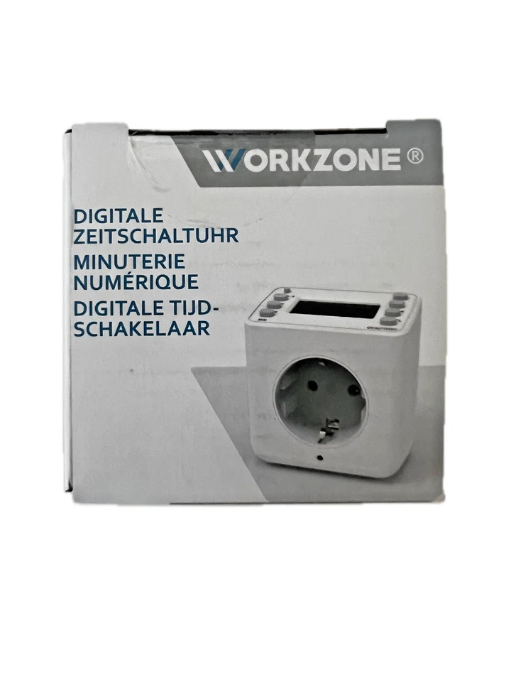 2-10x Workzone Zeitschaltuhr Timer digital Innenbereich 10 Programme 3860W - Bild 1 von 4