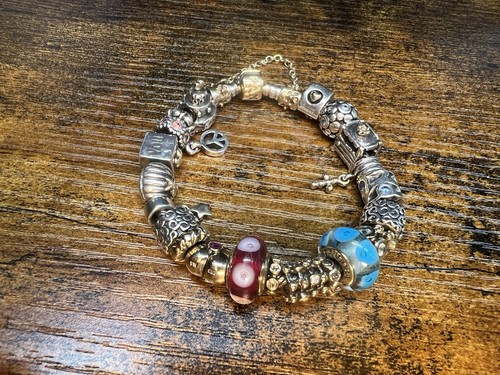 PANDORA Pandora Bracelet 7.5 Inch with Charms