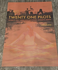 Póster de la gira Twenty One Pilots with Day Glow octubre de 2025, Atlanta, GA sin circular - Imagen 1 de 8
