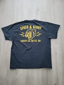 herren vintage lucky 13th tshirt 2xl🔥 - Bild 1 von 6