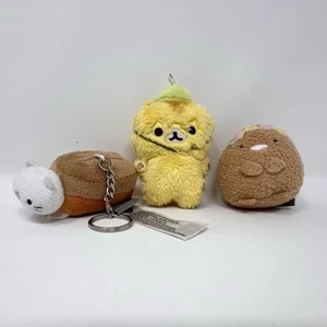 "Mini llavero de felpa Corocoro Coronya lote de 3 San-X 3"" pulgadas" - Imagen 1 de 3