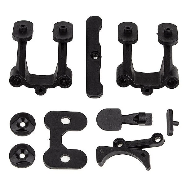 Team Associated RC10b74.2 Rear Body Mount/Wing Mounts/Bumper - Image 1 of 1