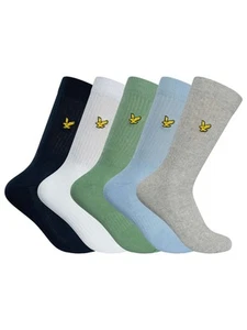 Lyle & Scott Men's 5 Pack Camdyn Premium Sport Socks, Multicoloured - Picture 1 of 12