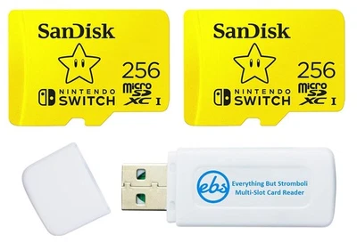SanDisk Nintendo Switch MicroSD 256GB Memory Card (2 Pack) for Nintendo Switc... - Image 1 of 4