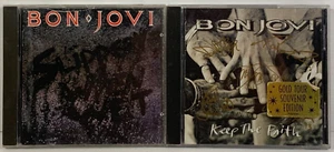 Bon Jovi x 2 CD Slippery When Wet & Keep The Faith - Picture 1 of 4
