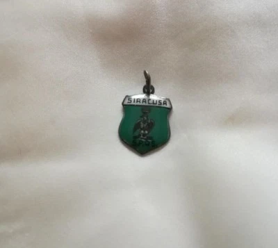 Ciondolo vintage città di Siracusa in argento 835 - Immagine 1 di 2