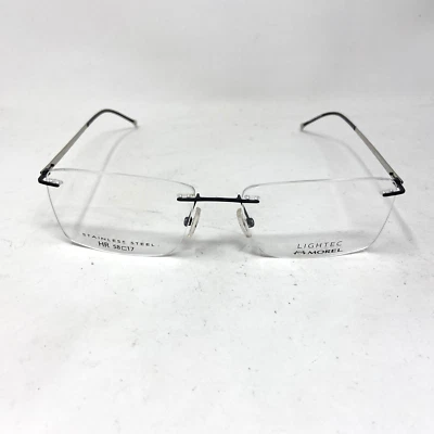 LIGHTEC MOREL 30112L NUEVO GLOBO 06 PLATA NEGRO 58-17 GAFAS SIN MONTURA PB41 Foto 1 de 4