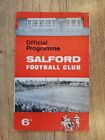 Salford Rugby League Programmes 1955 - 1979