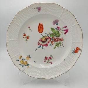 Antique Herend Hand Painted Floral Flower Hungary Plate STUNNING - Picture 1 of 9