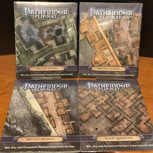 Pathfinder Klappmatten-Set: größere Kanalisationen, Dorf, Brücke, Slumviertel, NEU - Bild 1 von 4